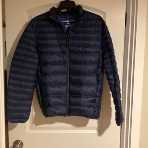 Michael Kors Packable Down Blue Puffer Jacket - Size Medium
